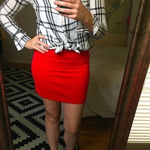 BCBGeneration mini skirt in coral